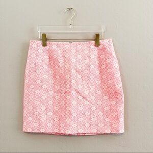 Gap Women's Neon Orange Mini Skirt Printed 8 NWT